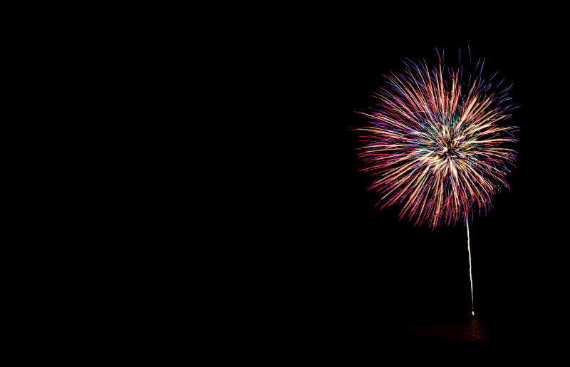 五彩绚丽的烟花