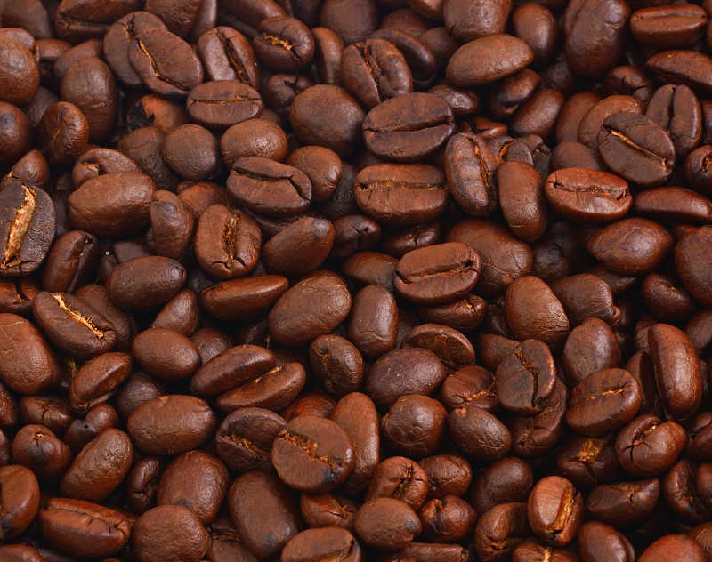 美味的烘焙咖啡豆