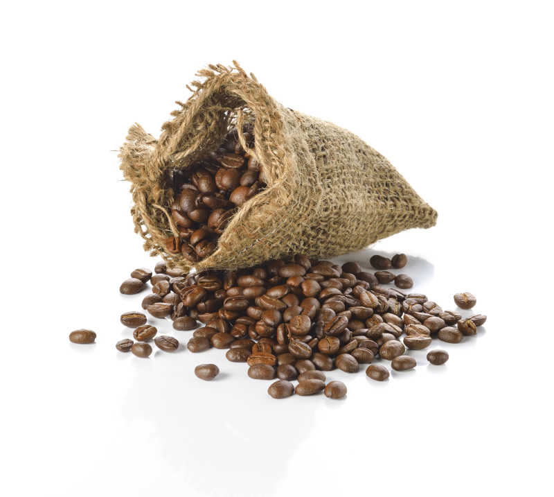 带着里散落的咖啡豆