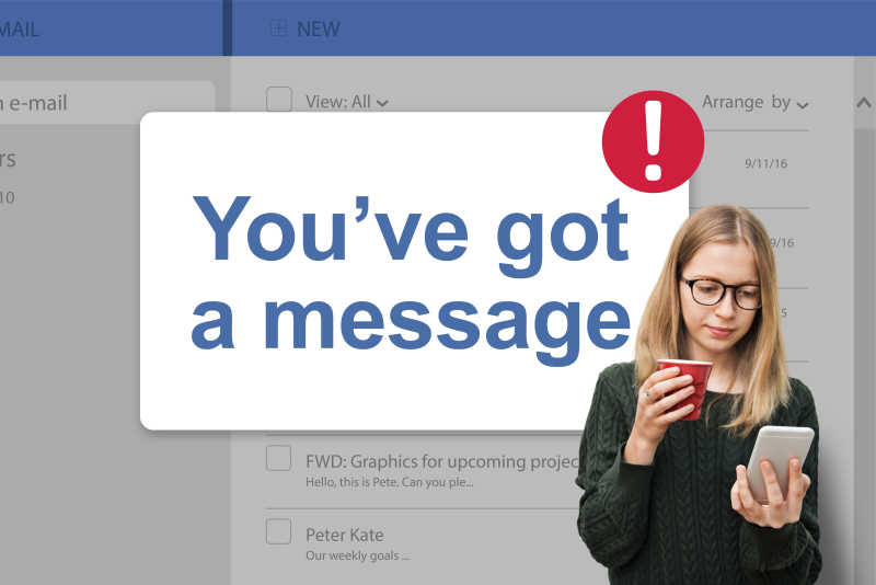 消息收件箱通知提示