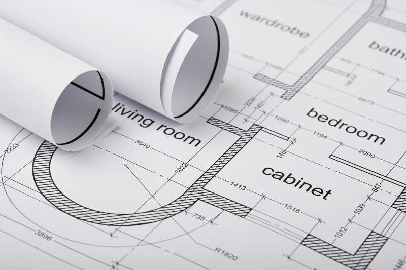 整洁的建筑平面图纸