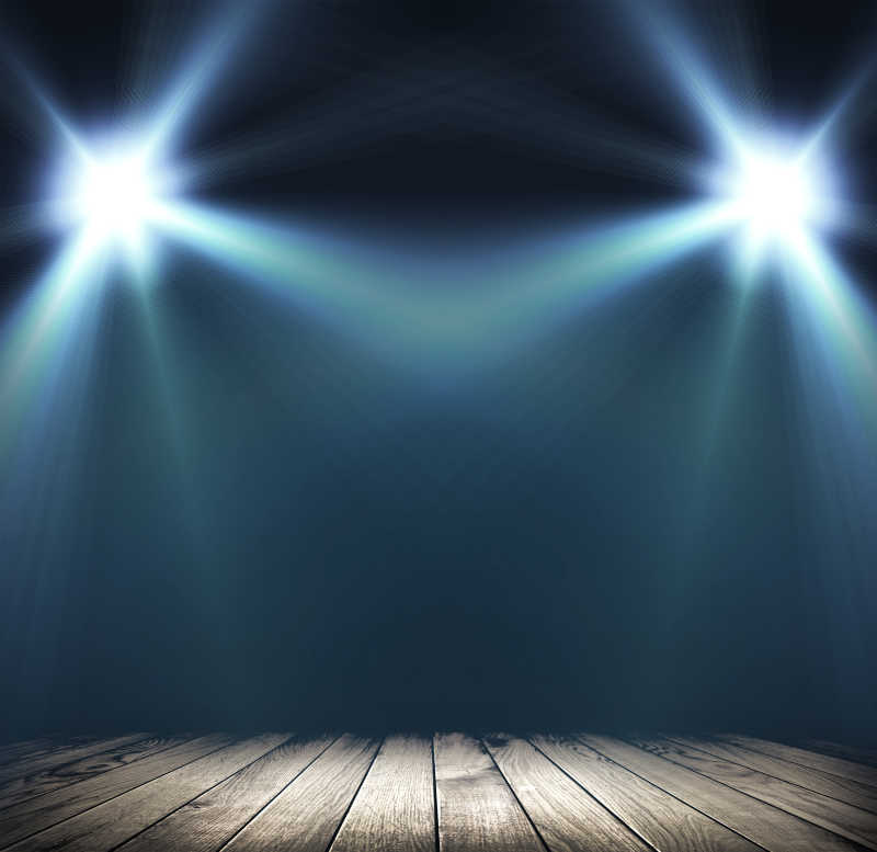 聚光灯照亮的背景