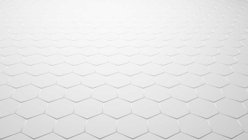 白色立体小六边形背景创意