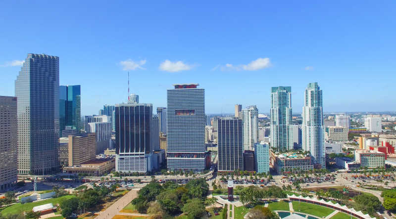 迈阿密美丽的城市建筑