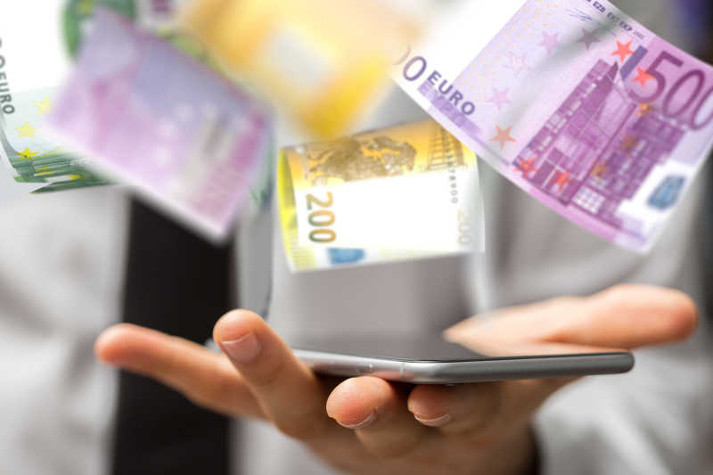 手机上的流动货币概念