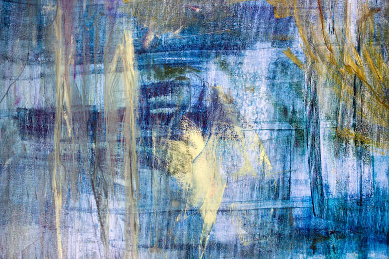 油彩在调色板上