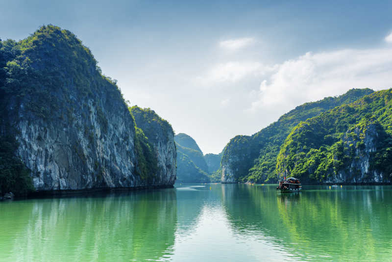 美麗的龍灣湖風景