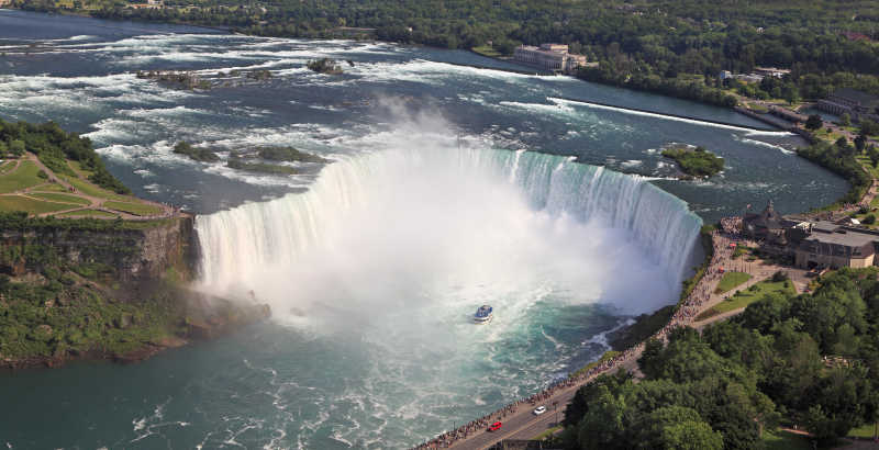 壮观的加拿大尼亚加拉大瀑布