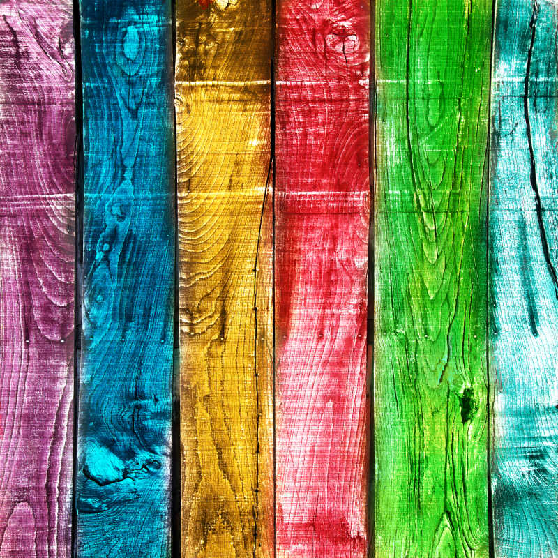 五颜六色的木材背景