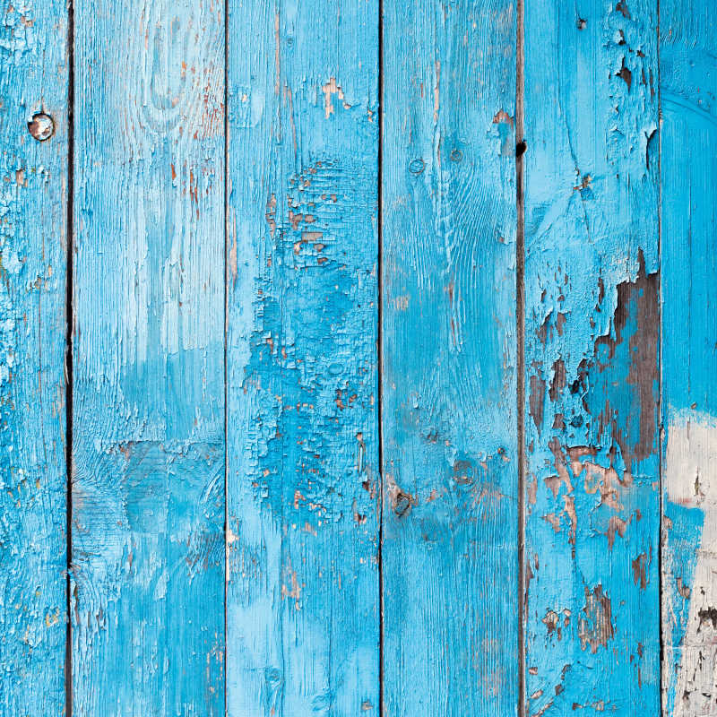 破旧的蓝色木板背景