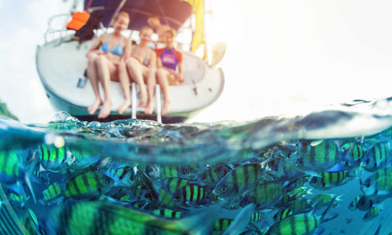 游艇上的朋友们