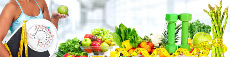 节食和运动背景