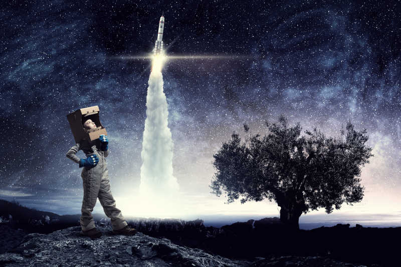 想要成为宇航员的孩子