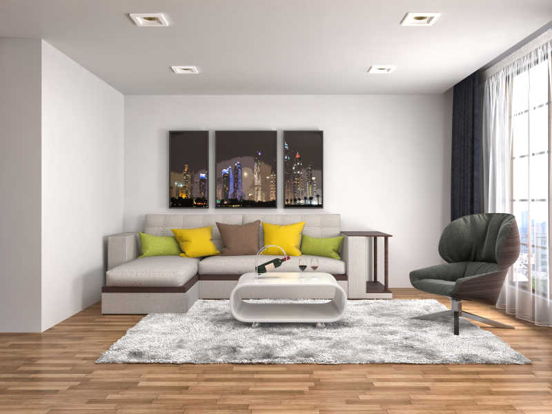 独具一格的现代简约时尚客厅