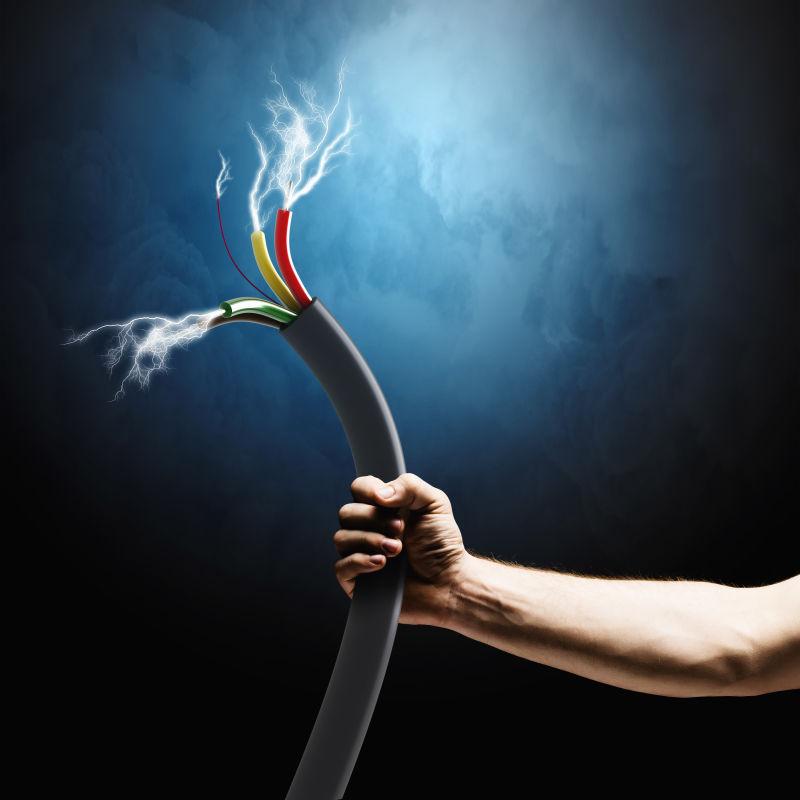 商人拉断电线管理理念