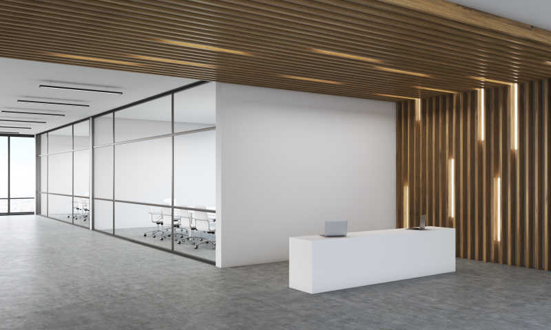 公司时尚大气的接待处