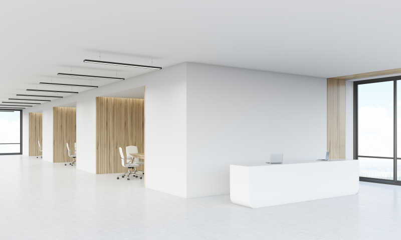 设计大气时尚的前台接待处