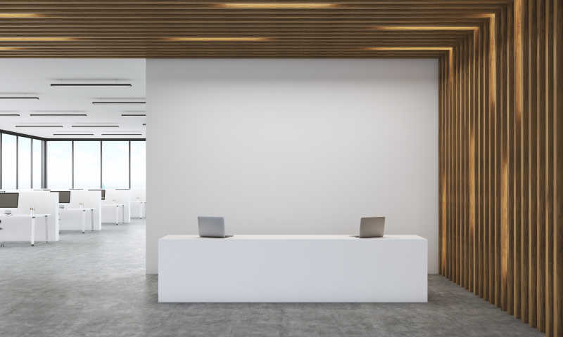 豪华时尚的公司前台接待