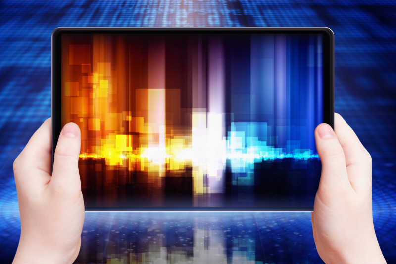 平板上的多媒体显示概念