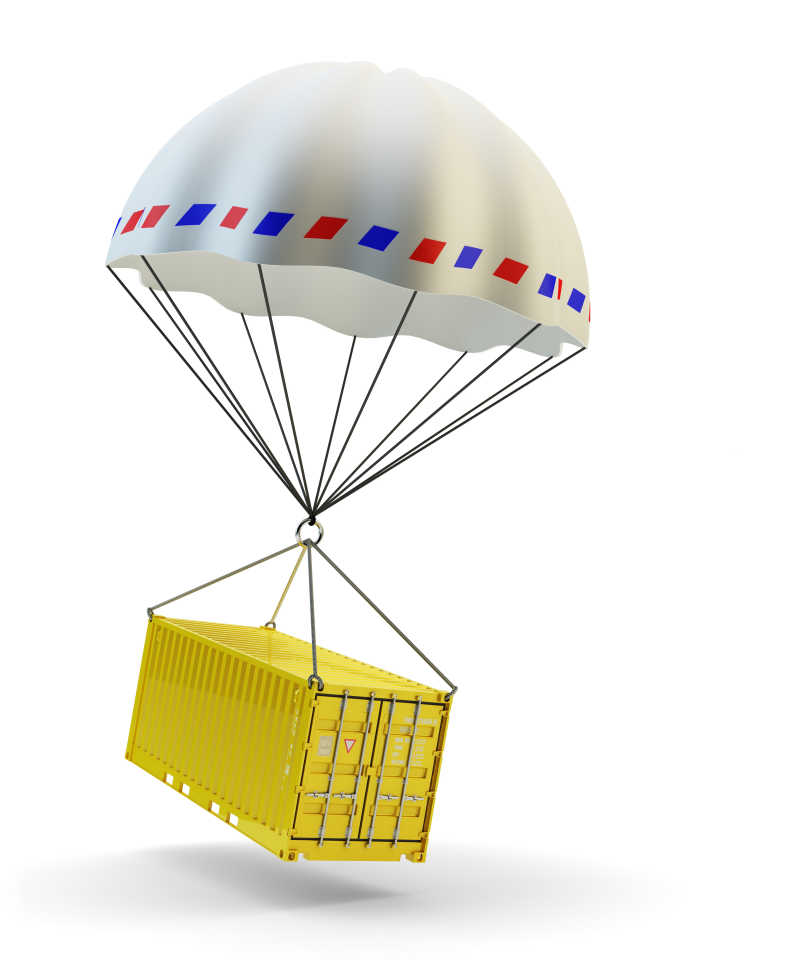 降落伞运输纸箱