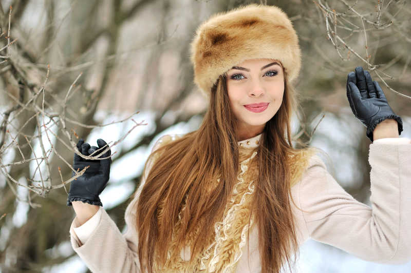 美丽女孩的脸庞