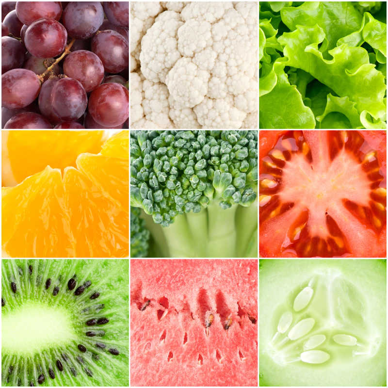 蔬菜水果可食用部分花图片