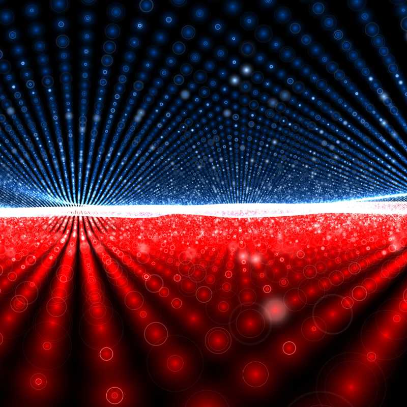 红蓝炫彩灯光背景