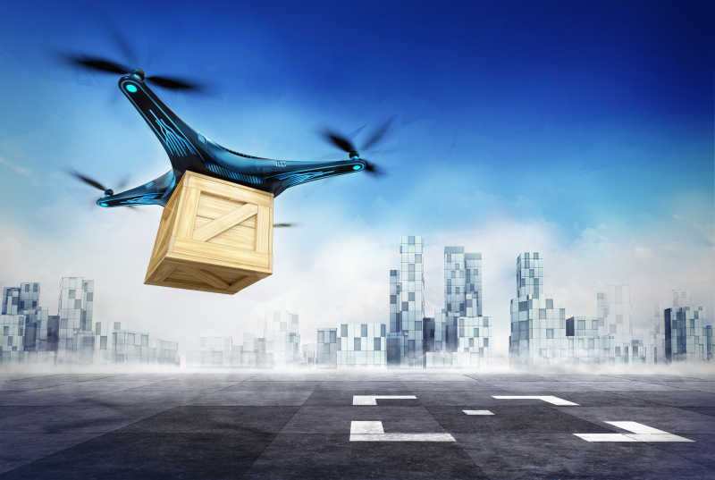 无人机运行货物