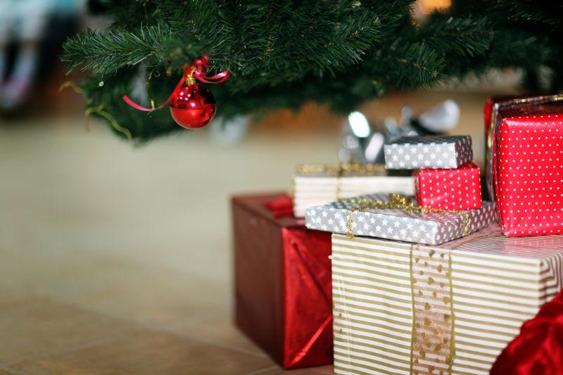 各种圣诞礼物盒子