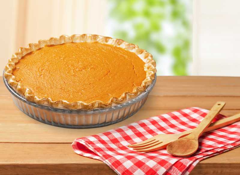 美味的感恩节南瓜派
