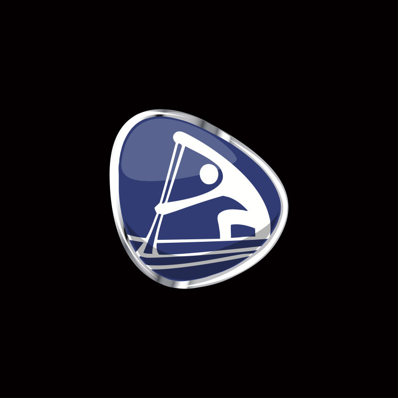 矢量划艇运动图标