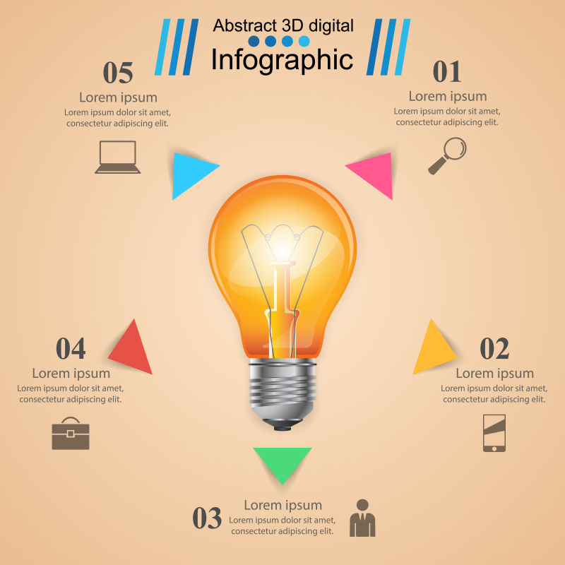 信息图形矢量的设计模板
