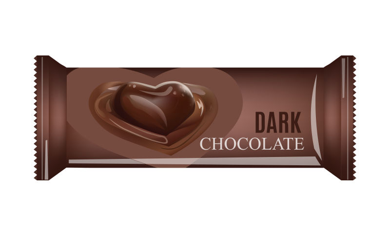 矢量黑巧克力包装设计模板