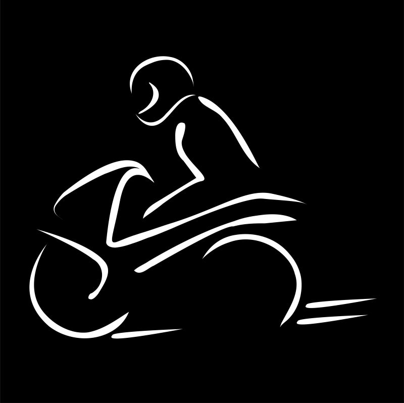 矢量骑车插画设计