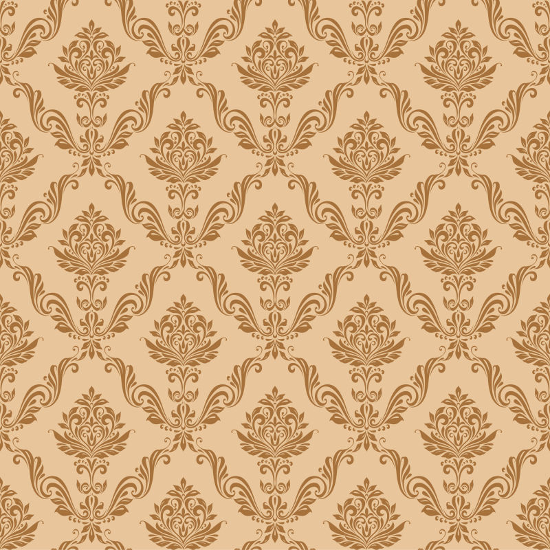 矢量的棕色花纹背景