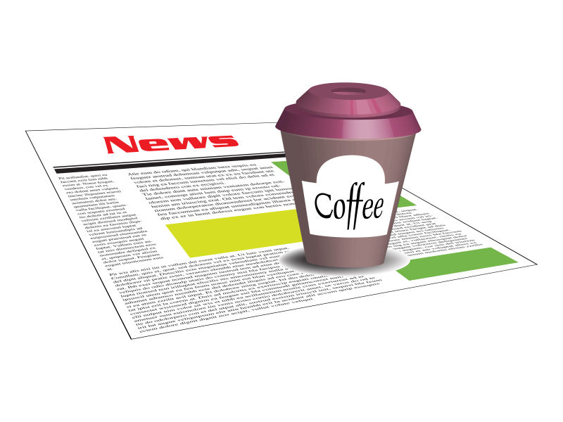 矢量的紫色咖啡杯插画