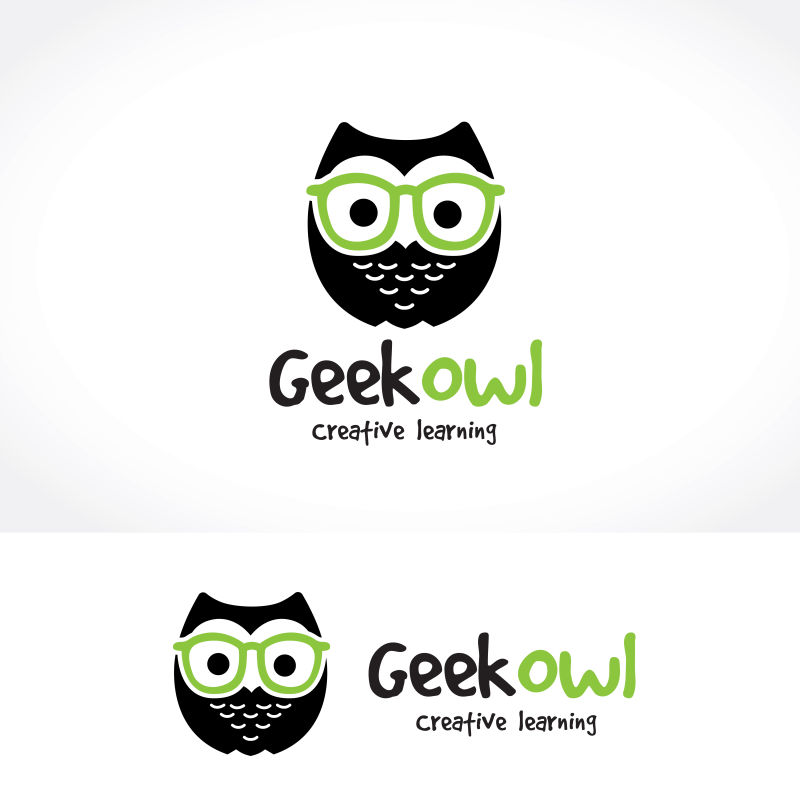 矢量创意猫头鹰标志设计