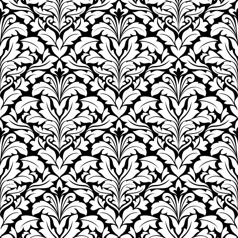 黑色阿拉伯花纹矢量背景设计