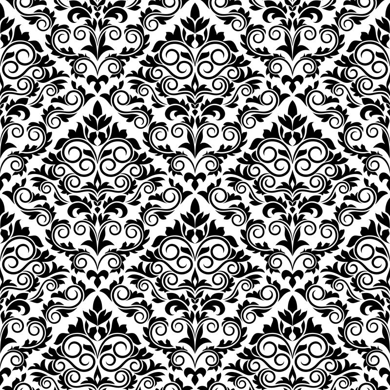 华丽的纺织品花纹矢量背景