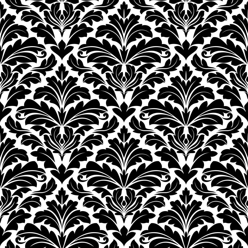 黑色的纺织品花纹矢量背景