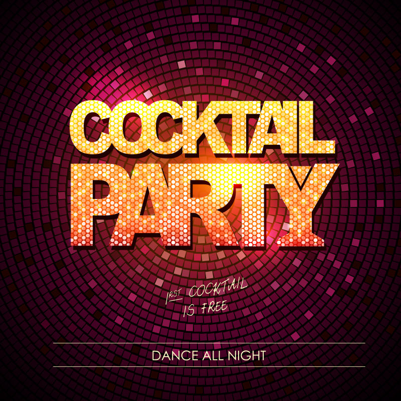 矢量的创意夜总会海报设计模板