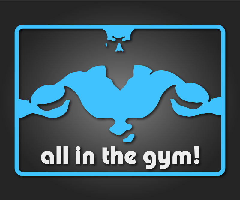 矢量健身房图标横幅设计