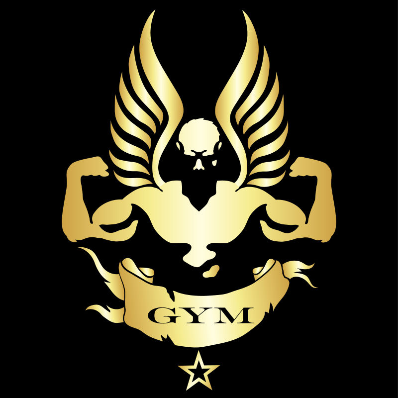 矢量健身房健身logo