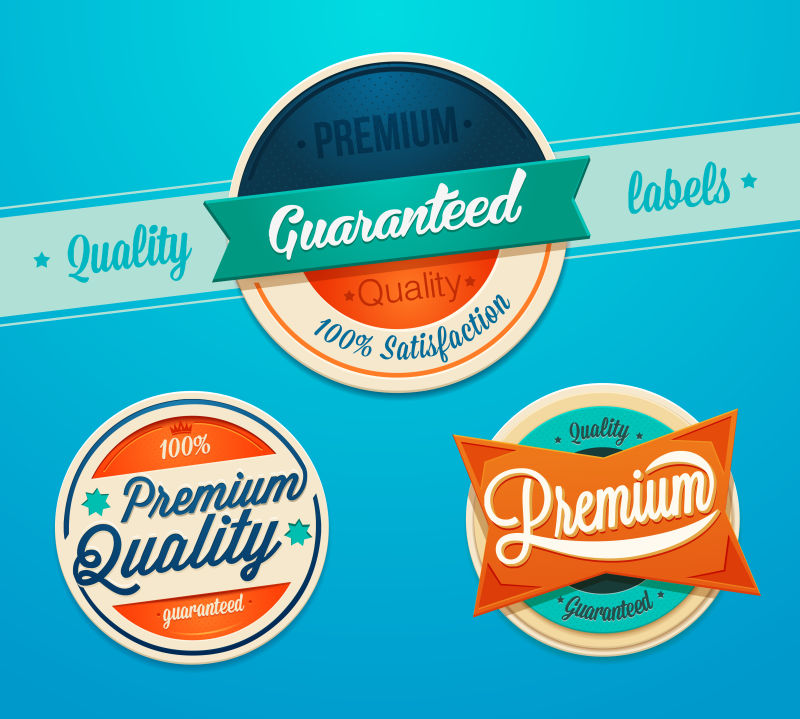 矢量创意产品保证的图标设计