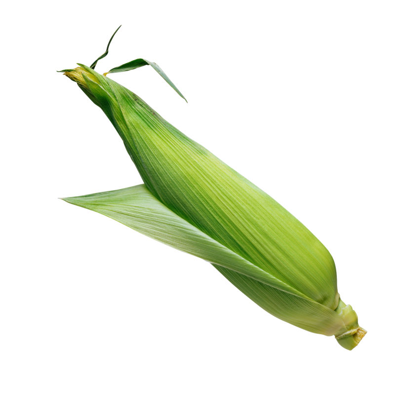 还没有拨开的玉米