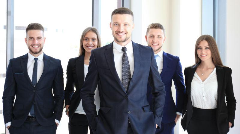 快乐的商业伙伴们