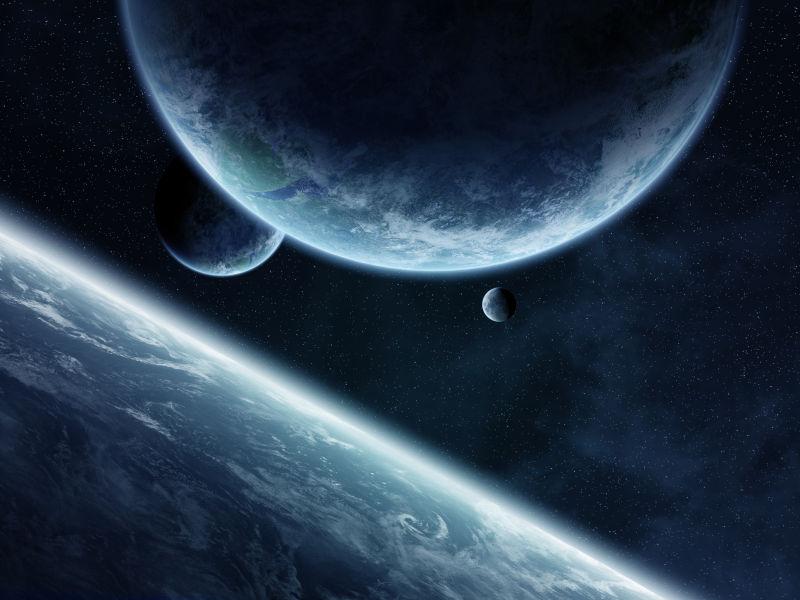 太空中的几颗行星