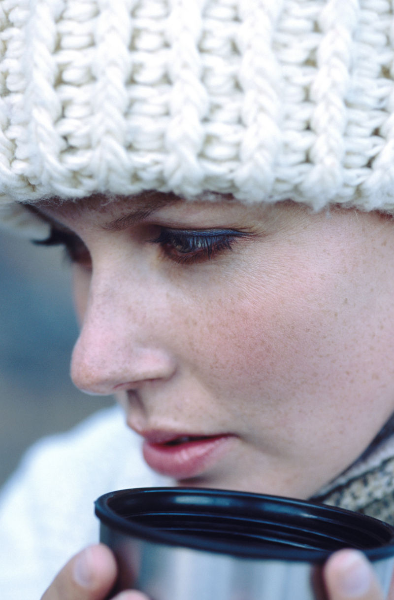 脸部特写的美女