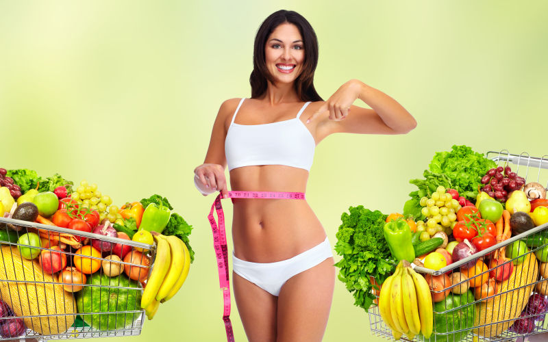 纤细腰围的美女