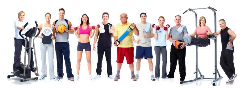 喜爱健身的人群